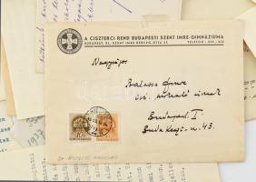 cca 1900-1930 Balassa Imre (1886-1974) író levelezése. Operaénekesek, írók, szerkesztők levelei neki...