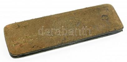 Pracision E. O. Richter & Co. körző készlet, eredeti kopott dobozában, 15x5x2 cm