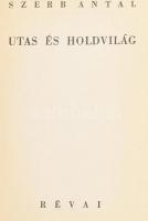 Szerb Antal: Utas és holdvilág. Bp., 1937, Révai, 295+1 p. Első kiadás. Kiadói egészvászon-kötés, ki...