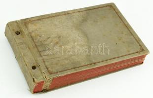 cca 1912-1915 Régi fotó album 85 db képpel: családi, gyermekjátékok, katonai, hölgyek, lakás belsők,...