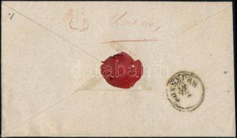 3kr MP Type III with large margins on domestic cover, "SZOMBATHELY" - Sopron 3kr MP Type I...