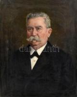 Maximilian Spilhaczek (1876-1961): Portré, 1915. Olaj, vászon, jelzett, 69×56 cm / Maximilian Spilhaczek (1876-1961), Austrian painter: Portrait, 1915. Oil on canvas, signed. 69×56 cm
