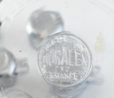 4db egyszemélyes tea vagy kávéfőző, rozsdamentes acél, jelzett: Duralex, francia. m:12cm