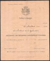 1891 Szilágy vármegye, állami és községi adókönyvecske
