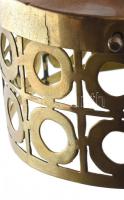 2 db art deco réz lámpabúra, d: 19 cm, 14 cm