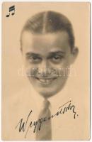 Weygand Tibor dalénekes, az 1930-40-es évek egyik legnépszerűbb előadója, az egyik első magyar hangosfilm-zeneszerző és énekes. Fotofilm Cluj (Kolozsvár) photo (EK)