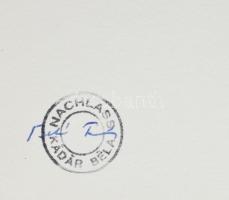 Kádár Béla (1877-1956): Aktok fa alatt. Rézkarc, papír, jelzett számozott (10/100), 23,5x30,5 cm. Al...