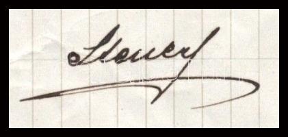 1916 Szatmár, Steuer Ábrahám rabbi, saját kezű levele fiának / Ábrahám Steuer rabbi's letter