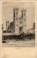 1910 Fót, Római katolikus templom. Divald Károly Fia kiadása (r)