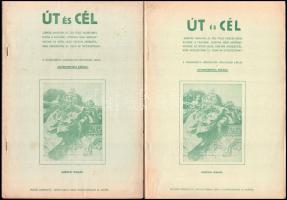 1951-52 Az Út és cél c. emigráns hungarista lap 4 száma, benne cikkek az 1848-as forradalomról, Szálasi beszédéről, stb.