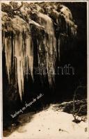 1938 Mátra, barlang az Ágasvár alatt. Sztanek Ede (Pásztó) photo (EK)