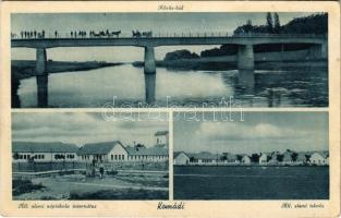1941 Komádi, Körös híd, Állami elemi népiskola internátus, Állami elemi iskola (EK)