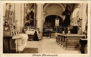 1927 Máriabesnyő (Gödöllő), templom, belső (EK)