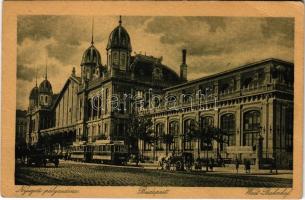 Budapest VI. Nyugati pályaudvar, vasútállomás, villamos (EB)