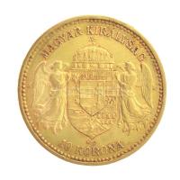 1901KB 10K Au "Ferenc József" Körmöcbánya (3,36g/0.900) T:2 kis ph. / Hungary 1901KB 10 Korona Au "Franz Joseph I" Kremnitz (3,36g/0.900) C:XF small edge error Adamo K8