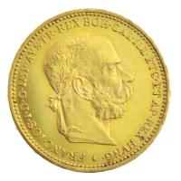 Ausztria 1893. 20K Au "Ferenc József" (6,77g/0.900) T:1- / Austria 1893. 20 Corona Au &quo...