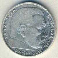 Német 3. Birodalom 1939A 2M Ag "Hindenburg" T:3 ph.