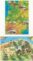 20 db MODERN térképes motívum képeslap / 20 modern map motive postcards