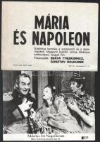 1966 ,,Mária és Napoleon című lengyel filmről 13 db produkciós filmfotó, + hozzáadva egy szöveges kisplakátot, 18x24 cm