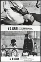 1972 ,,Az 5. hatalom" című olasz filmről 13 db produkciós filmfotó, 18x24 cm