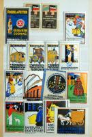 100 klf régi német levélzáró / 100 different old German labels