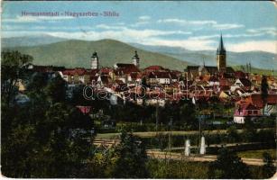 1916 Nagyszeben, Hermannstadt, Sibiu; látkép. Verlag Emil Fischer / general view (EK)