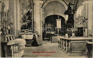 1911 Máriabesnyő (Gödöllő), templom belseje (EK)