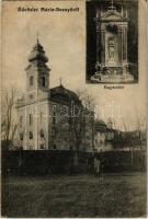 1913 Máriabesnyő (Gödöllő), kegytemplom, kegyszobor. Trittner R. felvétele (fl)