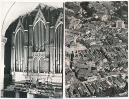 Brassó, Kronstadt, Brasov; Fekete templom, belső - 4 db modern képeslap / church interior - 4 modern postcards