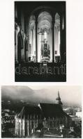 Brassó, Kronstadt, Brasov; Fekete templom, belső - 4 db modern képeslap / church interior - 4 modern...