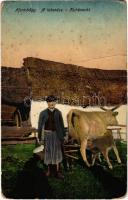 Hortobágy, a tehenész, magyar folklór (Rb)