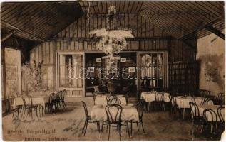 Oravicabánya, Oravica, Oravicza, Oravita; Bányavölgy étterem belső / Speisesaal / restaurant interior (fa)
