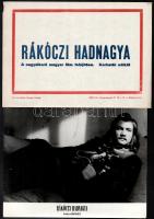 1954 ,,Rákóczi hadnagya című magyar filmről 13 db produkciós filmfotó, Pánczél György (1920-?) filmtörténész hagyatékából (film- és színházifotó gyűjteményéből), + hozzáadva egy kisplakátot a film címével, 18x24 cm