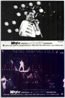 1986 A Queen együttes Budapesten, 5 db vintage produkciós filmfotó Pánczél György (1920-?) filmtörténész hagyatékából (film- és színházifotó gyűjteményéből), 18x24 cm