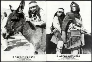 1968 ,,A lopakodó Hold" című amerikai western filmről készült 9 db produkciós filmfotó, 24x18 c...