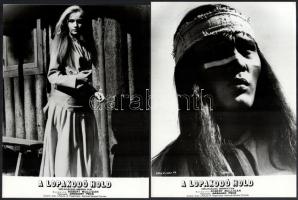 1968 ,,A lopakodó Hold" című amerikai western filmről készült 9 db produkciós filmfotó, 24x18 c...