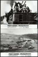 1974 ,,Fegyverek Prágának - a bátrak páncélvonata" című csehszlovák filmről készült 13 db produ...