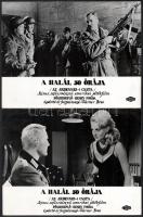 1965 ,,A halál 50 órája" című amerikai filmről készült 13 db produkciós filmfotó, az egyik fősz...