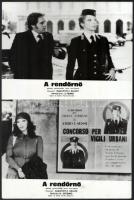 1974 ,,A rendőrnő" című olasz filmről készült 13 db produkciós filmfotó, 18x24 cm