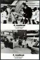 1974 ,,A rendőrnő" című olasz filmről készült 13 db produkciós filmfotó, 18x24 cm