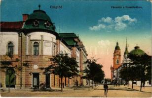1917 Cegléd, Városháza, Kossuth tér. Vasúti levelezőlapárusítás 26. sz. 1915.