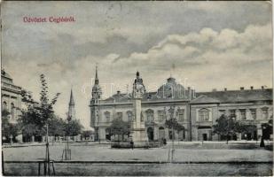 1906 Cegléd, Központi szálloda, Szántó Gyula, Vogel, Révész üzlete. Sárik Gyula kiadása (EK)