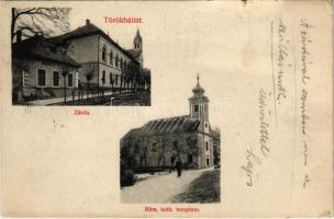 1914 Törökbálint, zárda, Római katolikus templom (kis szakadás / small tear)