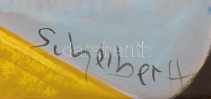 Scheiber H jelzéssel: Bárhölgy. Vegyes technika, papír. Fa keretben, kis sérüléssel. 80×60 cm