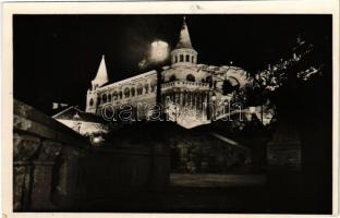 1944 Budapest I. A megvilágított Halászbástya este (EK)