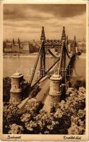 1933 Budapest, Erzsébet híd, villamos (EK)