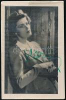 Karády Katalin (1910-1990) színésznő mini fotója aláírásával 4x6 cm