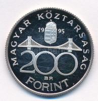 1995. 200Ft Ag "Deák" T:1- (PP) patina, felületi karc Adamo F13.1
