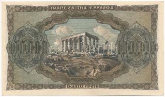 Görögország / Német megszállás 1944. 100.000Dr T:II- Greece / German occupation 1944. 100.000 Drachm...