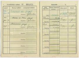 1944. "Magyar Általános Hitelbank" betétkönyve szárazpecséttel
